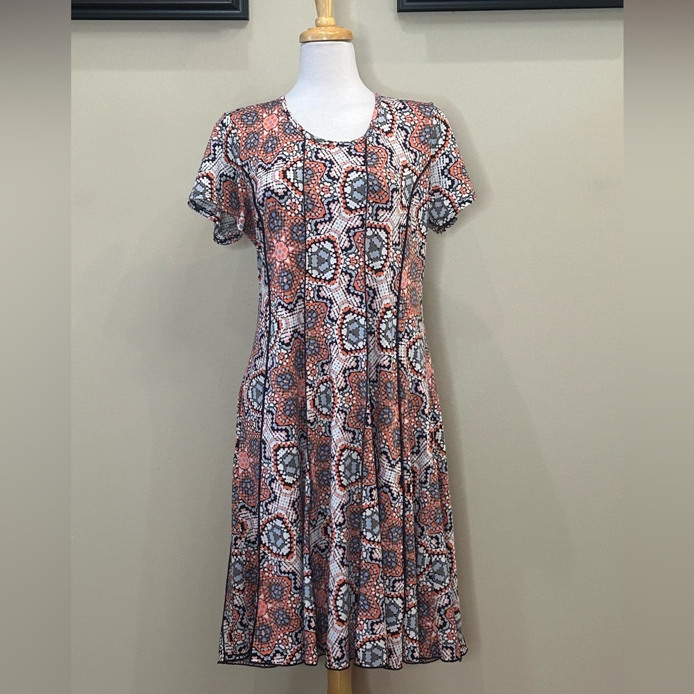 Serenade | Size XL Abstract Print Dress